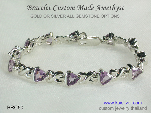 gemstone bracelet kaisilver made to order
