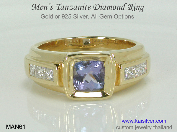 men's tanzanite ring