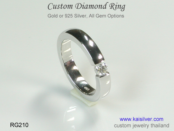 diamond ring custom made from Thailand