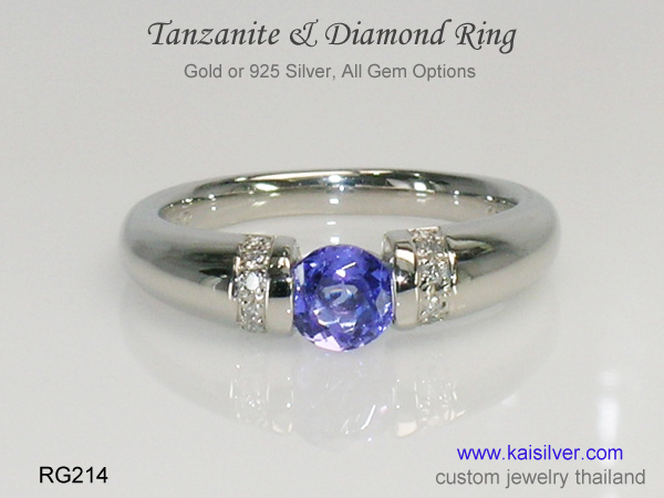 tanzanite diamond rings