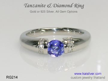 custom made tanzanite ring thailand