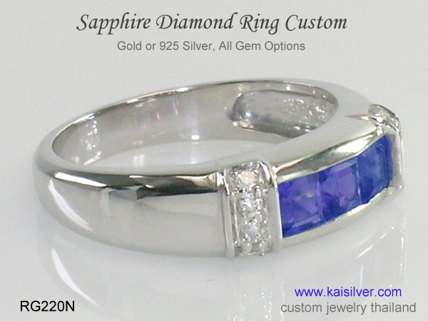 sapphire band ring 